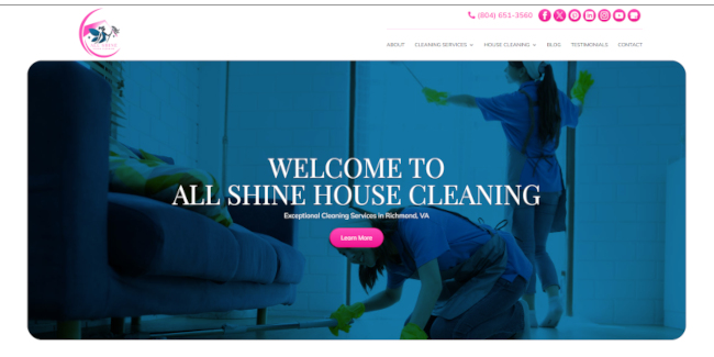 Shine Blog Our New Website is Live! | All Shine House Cleaning